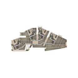 Weidmuller 1411310000 PDL 6 S/L/L Исполнение: Монтажная многоуровневая клемма, PUSH IN, 6 мм.кв, 400 V, 41 A, Темно-бежевый