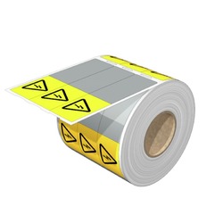 Weidmuller 1420020000 THM WO VIN 25.4/95.2 BL Исполнение: THM, Маркировка проводов и кабелей, 12.7 мм.кв x 95.3 мм.кв белый/желтый