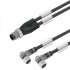 Weidmuller 1466370300 SAIL-ZW-M8BW-3L3.0V Исполнение: Концентратор сигналов, контрольная линия, Один конец без разъема, M12/M8, Number of poles : 3, 3 m, Двухжильный провод, Экранированный: Нет, Светодиод: Да, Материал оболочки: ПВХ, Галогены: Да