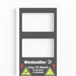 Weidmuller 1474360000 CC-M 58/35 2X3 ST SDR Исполнение: MetalliCard, Маркировочные элементы для устройств, 58 x 34.8 мм.кв серебряный