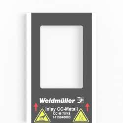 Weidmuller 1474390000 CC-M 70/48 2X3 AL SDR Исполнение: MetalliCard, Маркировочные элементы для устройств, 70 x 48 мм.кв серебряный