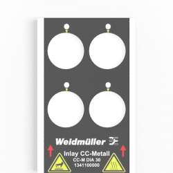 Weidmuller 1474410000 CC-M DIA 30 AL SDR Исполнение: MetalliCard, Маркировочные элементы для устройств, серебряный
