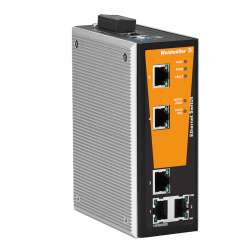Weidmuller 1504280000 IE-SW-VL05M-5TX Исполнение: Сетевой выключатель, managed, Fast Ethernet, Количество портов: 5 x RJ45, IP30, 0 °C...60 °C