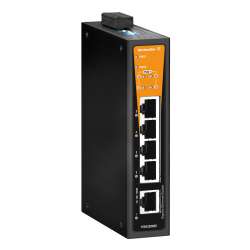Weidmuller 1504340000 IE-SW-BL05T-1GT-4GTPOE Исполнение: Сетевой выключатель, unmanaged PoE, Gigabit Ethernet, Количество портов: 4 * RJ45 10/100/1000BaseT(X) PoE+, 1 * RJ45 10/100/1000BaseT(X), IP30, -40 °C...75 °C