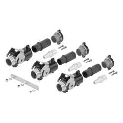Weidmuller 1506850000 HDC HP550 KIT 3M185 Исполнение: HDC - комплекты, 1500 V, 550 A, Количество полюсов: 3, Обжимное соединение