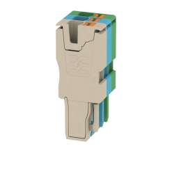 Weidmuller 1513820000 APG 2.5/3-BG-BL-GN Исполнение: Штекеры, 2.5 мм.кв, 800 V, 24 A, Количество полюсов: 3, Темно-бежевый, синий, зеленый