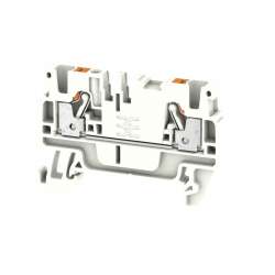 Weidmuller 1521970000 A2C 2.5 WT Исполнение: Проходная клемма, PUSH IN, 2.5 мм.кв, 800 V, 24 A, белый