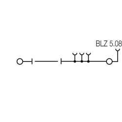 Weidmuller 1537880000 WMF 2.5 DI BLZ BL Исполнение: W-серия, Измерительная клемма с размыкателем, Расчетное сечение: 2.5 мм.кв, Винтовое соединение