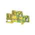 Weidmuller 1548160000 APGTB 2.5 2T PE 4C/2 Исполнение: Клеммы PE, PUSH IN, 2.5 мм.кв, 800 V, зеленый/желтый