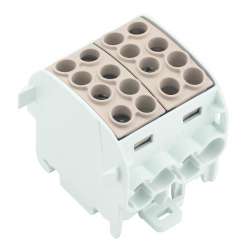 Weidmuller 1561720000 WPD 202 4x35/4x25 BN Исполнение: W-серия, Распределительный блок, Расчетное сечение: Винтовое соединение, TS 35