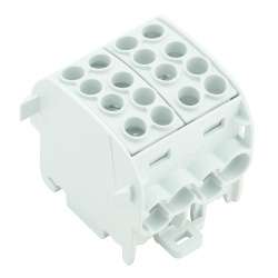 Weidmuller 1561730000 WPD 202 4x35/4x25 GY Исполнение: W-серия, Распределительный блок, Расчетное сечение: Винтовое соединение, TS 35
