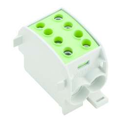 Weidmuller 1561790000 WPD 103 2X70/2X50 GN Исполнение: W-серия, Распределительный блок, Расчетное сечение: Винтовое соединение, TS 35