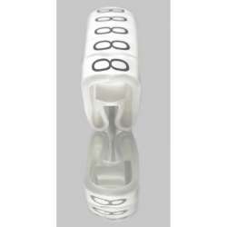 Weidmuller 1568251511 CLI C 1-3 GE/SW 3 CD Исполнение: CableLine, Маркировка проводов и кабелей, 1 - 5 мм.кв 3 x 4.2 мм.кв желтый