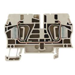 Weidmuller 1608620000 ZDU 6 Исполнение: Проходная клемма, Пружинное соединение, 6 мм.кв, 800 V, 41 A, Темно-бежевый