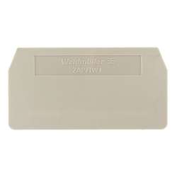 Weidmuller 1608740000 ZAP/TW 1 Исполнение: Z-серия, Аксессуар, Концевая пластина, Разделительная пластина