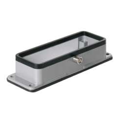 Weidmuller 1611350000 HDC 24B AZO Исполнение: HDC - корпус, Типоразмер: 8, Вид защиты: IP65, Проходной корпус, Центральная скоба для фиксации на верхней части, Стандартный