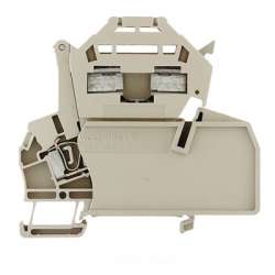 Weidmuller 1616460000 ZSI 2.5/2 500AC Исполнение: Z-серия, Клемма с предохранителем, Расчетное сечение: 2.5 мм.кв, Пружинное соединение, Темно-бежевый, Непосредственный монтаж
