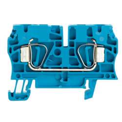 Weidmuller 1632060000 ZDU 4 BL Исполнение: Проходная клемма, Пружинное соединение, 4 мм.кв, 800 V, 32 A, синий