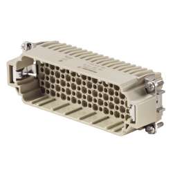 Weidmuller 1651210000 HDC HDD 108 MC Исполнение: HDC - вставка, Штифт, 250 V, 10 A, Количество полюсов: 108, Обжимное соединение, Типоразмер: 8