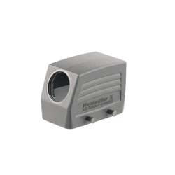 Weidmuller 1654070000 HDC 10B TSBU 1PG16G Исполнение: HDC - корпус, Типоразмер: 4, Вид защиты: IP65, Вход кабеля сбоку, Корпус для вилки, Поперечная скоба для фиксации на нижней части, Стандартный, Типоразмер кабельных вводов: PG 16