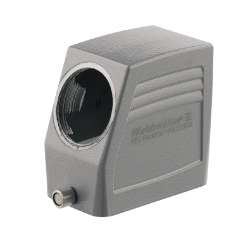 Weidmuller 1655270000 HDC 24D TSLU 1PG29G Исполнение: HDC - корпус, Типоразмер: 4, Вид защиты: IP65, Вход кабеля сбоку, Корпус для вилки, Продольная скоба для фиксации на нижней части, высокий, Типоразмер кабельных вводов: PG 29