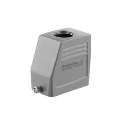 Weidmuller 1655380000 HDC 24D TOLU 1PG29G Исполнение: HDC - корпус, Типоразмер: 4, Вид защиты: IP65, Вход кабеля сверху, Корпус для вилки, Продольная скоба для фиксации на нижней части, высокий, Типоразмер кабельных вводов: PG 29