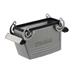 Weidmuller 1661810000 HDC 64D KBU 1PG29G Исполнение: HDC - корпус, Типоразмер: 8, Вид защиты: IP65, Корпус соединения, Поперечная скоба для фиксации на нижней части, высокий, Типоразмер кабельных вводов: PG 29