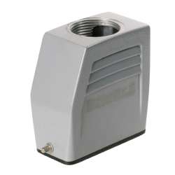 Weidmuller 1663990000 HDC 15A TOLU 1PG21G Исполнение: HDC - корпус, Типоразмер: 2, Вид защиты: IP65, Вход кабеля сверху, Корпус для вилки, Продольная скоба для фиксации на нижней части, высокий, Типоразмер кабельных вводов: PG 21