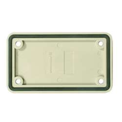 Weidmuller 1664350000 ABD-3-GR Исполнение: Промышленный разъем, Аксессуар, Крышка, Типоразмер: 3, Пластмасса, серый