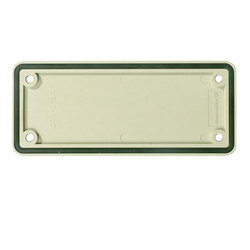 Weidmuller 1664390000 ABD-6-GR Исполнение: Промышленный разъем, Аксессуар, Крышка, Типоразмер: 6, Пластмасса, серый