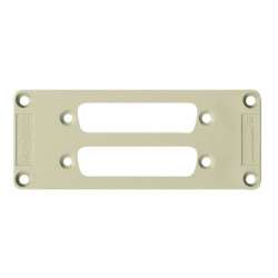 Weidmuller 1666330000 ADS/16-2/25 Исполнение: Промышленный разъем, Аксессуар, Адаптерная пластина, Типоразмер: 6, Пластмасса, серый, 6