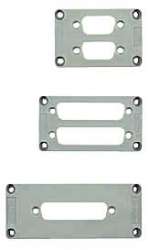 Weidmuller 1666470000 ADS/16-2/50 Исполнение: Промышленный разъем, Аксессуар, Адаптерная пластина, Типоразмер: 6, Пластмасса, серый, 6