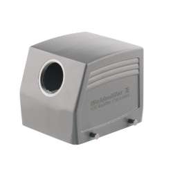 Weidmuller 1666840000 HDC 32B TSBU 1PG29G Исполнение: HDC - корпус, Типоразмер: 10, Вид защиты: IP65, Вход кабеля сбоку, Корпус для вилки, Поперечная скоба для фиксации на нижней части, Стандартный, Типоразмер кабельных вводов: PG 29