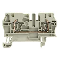 Weidmuller 1683310000 ZDU 2.5 GR Исполнение: Проходная клемма, Пружинное соединение, 2.5 мм.кв, 800 V, 24 A, серый