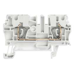 Weidmuller 1683320000 ZDU 2.5 WS Исполнение: Проходная клемма, Пружинное соединение, 2.5 мм.кв, 800 V, 24 A, белый