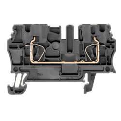 Weidmuller 1683330000 ZDU 2.5 SW Исполнение: Проходная клемма, Пружинное соединение, 2.5 мм.кв, 800 V, 24 A, черный