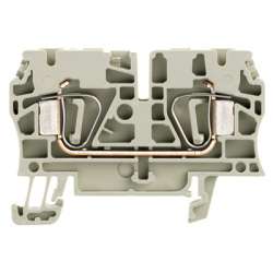 Weidmuller 1683630000 ZDU 4 GR Исполнение: Проходная клемма, Пружинное соединение, 4 мм.кв, 800 V, 32 A, серый