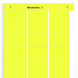 Weidmuller 1686431687 LM MT300 60/36 GE Исполнение: LaserMark, Маркировочные элементы для устройств, 60 x 36 мм.кв желтый