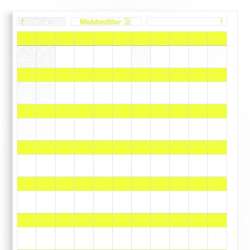 Weidmuller 1695711687 LM WO 18/34 GE Исполнение: LaserMark, Маркировка проводов и кабелей, 5 - 7 мм.кв 34 x 18 мм.кв желтый