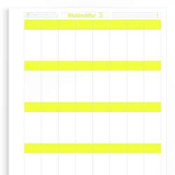 Weidmuller 1695721687 LM WO 23/55 GE Исполнение: LaserMark, Маркировка проводов и кабелей, 6.8 - 12 мм.кв 55 x 23 мм.кв желтый