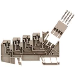 Weidmuller 1698160000 ZRV 1.5 Исполнение: Z-серия, Проходная клемма, Многоуровневая клемма, Расчетное сечение: 1.5 мм.кв, Пружинное соединение, Темно-бежевый