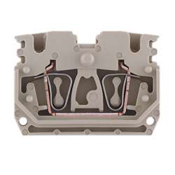 Weidmuller 1704350000 ZDUB 2.5-2/2AN/DM Исполнение: Z-серия, Проходная клемма, Расчетное сечение: 2.5 мм.кв, Пружинное соединение, Темно-бежевый, Непосредственный монтаж