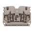 Weidmuller 1704350000 ZDUB 2.5-2/2AN/DM Исполнение: Z-серия, Проходная клемма, Расчетное сечение: 2.5 мм.кв, Пружинное соединение, Темно-бежевый, Непосредственный монтаж