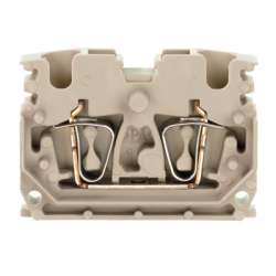Weidmuller 1704500000 ZDUB 2.5-2/2AN/DB Исполнение: Z-серия, Проходная клемма, Расчетное сечение: 2.5 мм.кв, Пружинное соединение, Темно-бежевый, Непосредственный монтаж