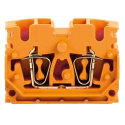 Weidmuller 1704560000 ZDUB 2.5-2/4AN/DM OR Исполнение: Z-серия, Проходная клемма, Расчетное сечение: 2.5 мм.кв, Пружинное соединение, оранжевый, Непосредственный монтаж