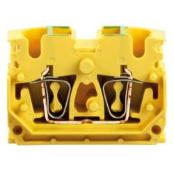 Weidmuller 1704570000 ZDUB 2.5-2/4AN/DM GE Исполнение: Z-серия, Проходная клемма, Расчетное сечение: 2.5 мм.кв, Пружинное соединение, желтый, Непосредственный монтаж