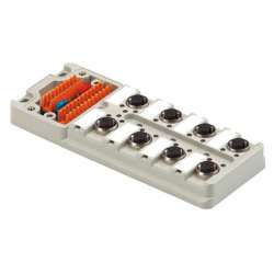 Weidmuller 1705941000 SAI-8-M 4P M12 UT Исполнение: SAI, пассивный, Концентратор сигналов, пассивный распределитель, M12, Вариант с крышкой, Да Weidmuller 1705941000 SAI-8-M 4P M12 UT Исполнение: SAI, пассивный, Концентратор сигналов, пассивный распределитель, M12, Вариант с крышкой, Да