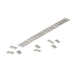 Weidmuller 1712501637 WSM 10 A Исполнение: Маркировочные элементы из нержавеющей стали, Маркировка проводов и кабелей, 5.5 x 9.9 мм.кв серебряный