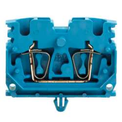 Weidmuller 1712830000 ZDUB 2.5-2/2AN/RC BL Исполнение: Z-серия, Проходная клемма, Расчетное сечение: 2.5 мм.кв, Пружинное соединение, синий