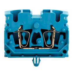Weidmuller 1712980000 ZDUB 2.5-2/4AN/RC BL Исполнение: Z-серия, Проходная клемма, Расчетное сечение: 2.5 мм.кв, Пружинное соединение, синий, Непосредственный монтаж